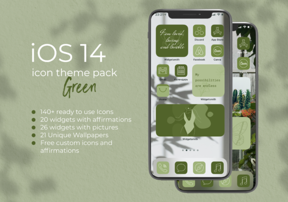 Green IOS App Icons, Widgets, Wallpapers